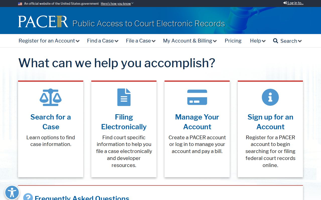 PACER federal criminal case records serving Des Moines County